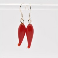 'PEPERONCINI' Oorbellen - Glasjuweel